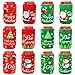Tifeson Christmas Beer Can Coolers Sleeves - 12 Pack Xmas Holiday Can Insulated Covers for Christmas Party Decorations Supplies - Neoprene Coolers for 12-Ounce Canned Beverages, Bottle, Drink