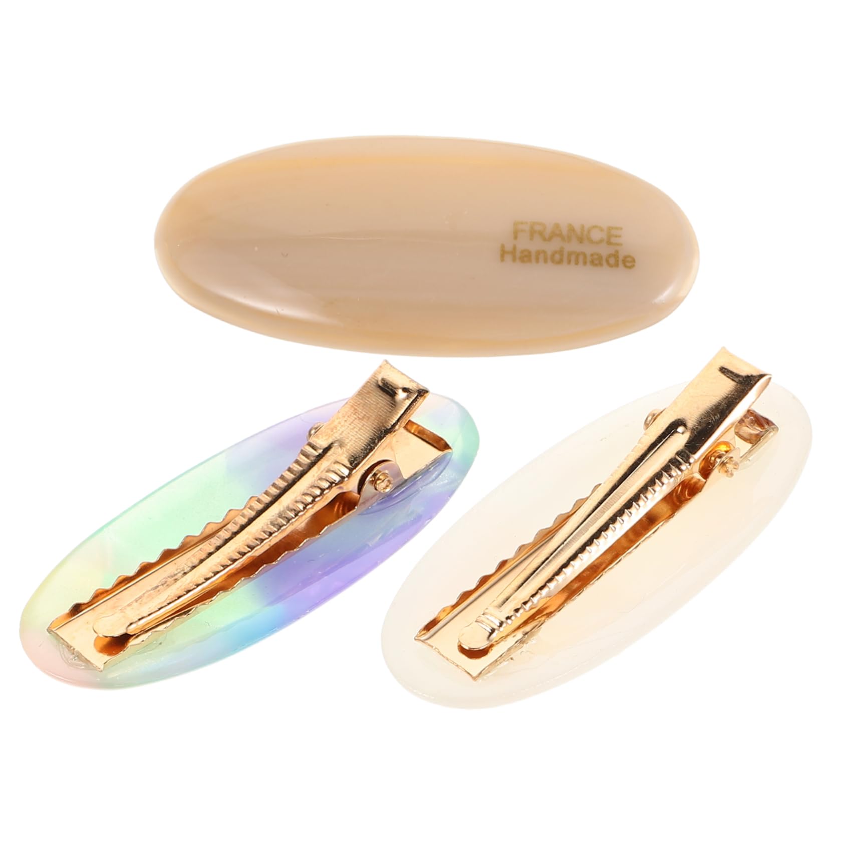 SOESFOUFU Oval French Hairpin 3 Pcs Vintage Hair Accessories for Women Retro Small Hair Pins Stylish Duckbill Clips Seasonal Fashion