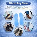 BOS Medicare Surgical Silicone Plain Insole for Men & Women | Orthopedic Foot Cushion for Heel & Sole Support | Shock Absorbing Gel Shoe Insert | Large Size | Pack of 1 Pair | Pain Relief Pad gallery image