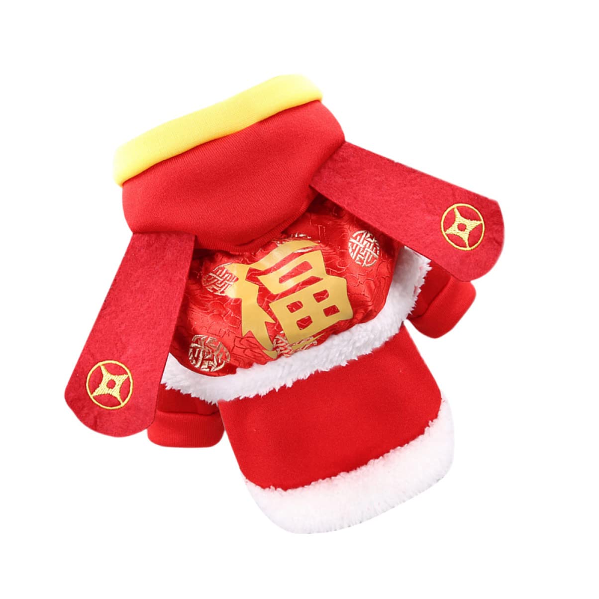 FRCOLOR 3 Pz Abbigliamento Invernale Vestiti Cappotti Per Cani Per L'inverno Costume Da Compagnia Di Capodanno Costume Capodanno Cinese Per Cani Creativo Cane Cappotto Invernale Cucciolo