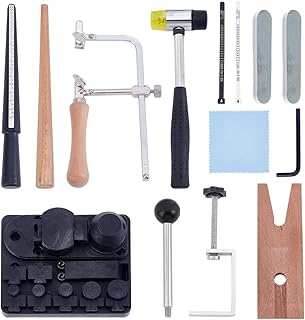 UNICRAFTALE Ring Bender Tool Kit for Spoon Rings DIY Spoon Ring Maker Machine Spoon Heavy Duty Ring Bender for Jewelry Making Ring Press Machine Ring Sizer Ring Mandrel Rubber Hammer