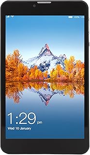 Fockety 7 Inch Tablet for Android 10, HD IPS 1200x1920 4GB 32GB Octa Core Dual SIM Dual Standby Black Mini Tablet, 6000mAh Long Battery Life 5MP Camera Expandable 128G Portable Tablet