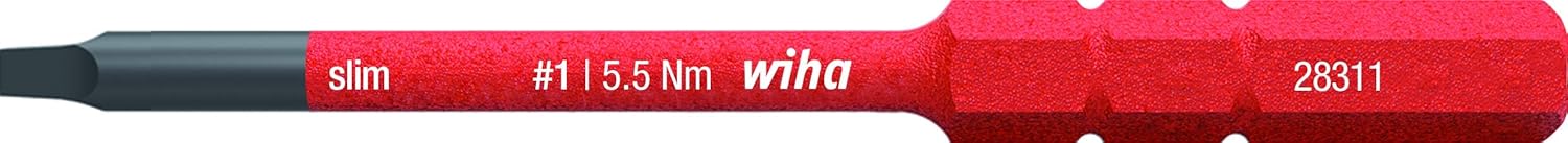 Wiha 2831 slimBit Electric Robertson 1 x 75 mm, True Red (2831171)