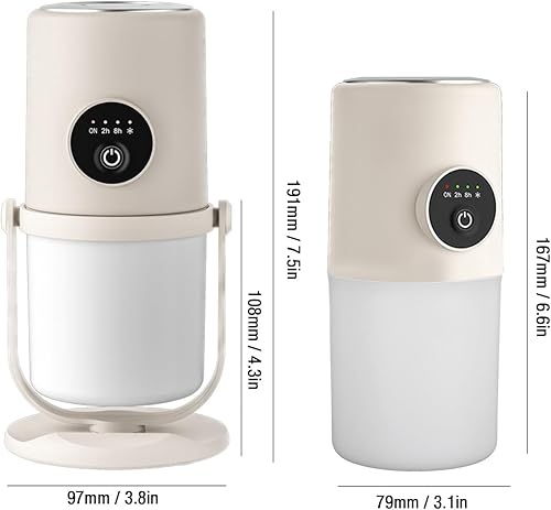Miniatura 7 de Mini humidificador portátil, humidificadores de niebla fría de 10.1 fl oz con soporte, humidificador de escritorio USB silencioso con 2 modos de
