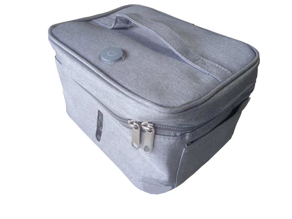 Esterilizador UV Gris, UV Esterilizador Ultravioleta LED, Bolsa desinfectante UV Gran Capacidad Caja Esterilización, Lámpara Esterilización Ultravioleta Profesional desinfección, 12 Cuentas de Lámpara
