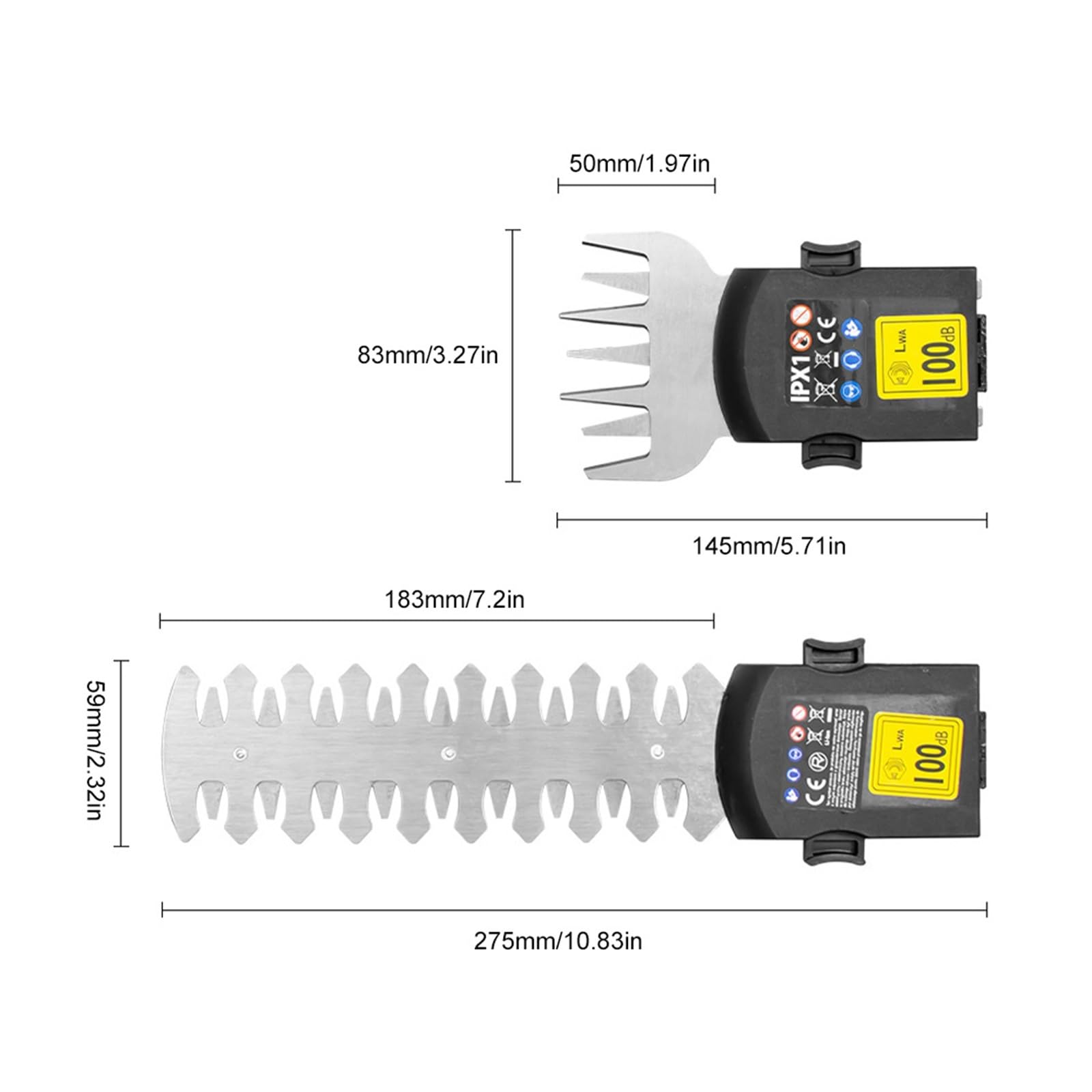 Tondeuse à gazon, 2 en 1 taille-haie électrique 3.6V coupe-haie sans fil Portable coupe-herbe à une main jardin désherbage cisaillement tondeuse