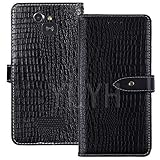 YLYT Flip Hülle Etui Schwarz Leder Tasche Schutz Hülle Für Doro 5516 2.4 inch Handy Horizontale Standfunktion Magnetverschluss Strapazierfähiger Cover