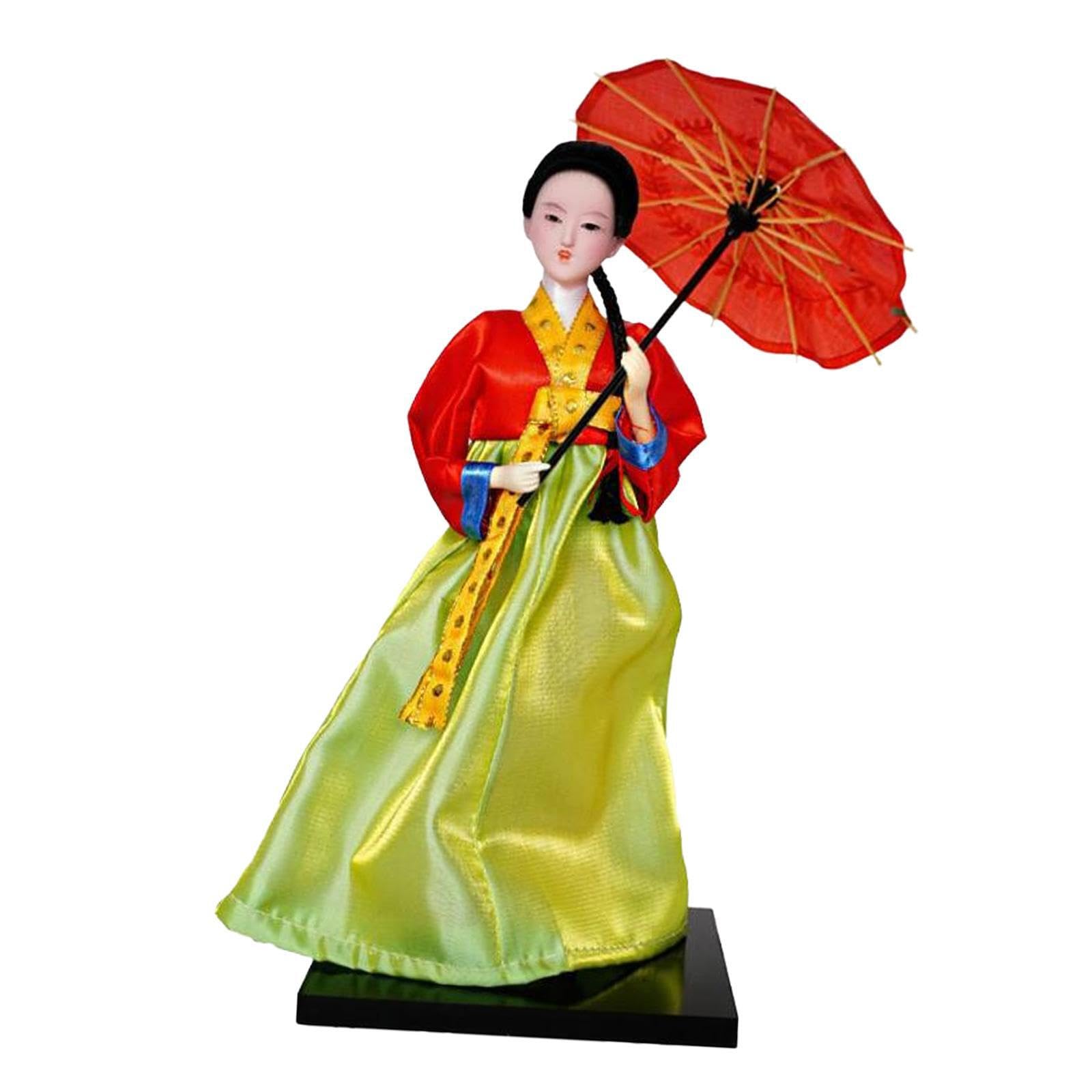 PIXZCSA Geisha Kimono Doll Figurines Authentic Asian Vintage Ornaments For Windowsills Antique Asian Vintage Doll Traditional Handicraft Living Rooms Korean, Style 15