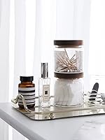 Vista 6 de Kanwone Juego de 6 tarros de almacenamiento de vidrio, recipientes herméticos de almacenamiento de alimentos de 17 onzas con tapas de bambú