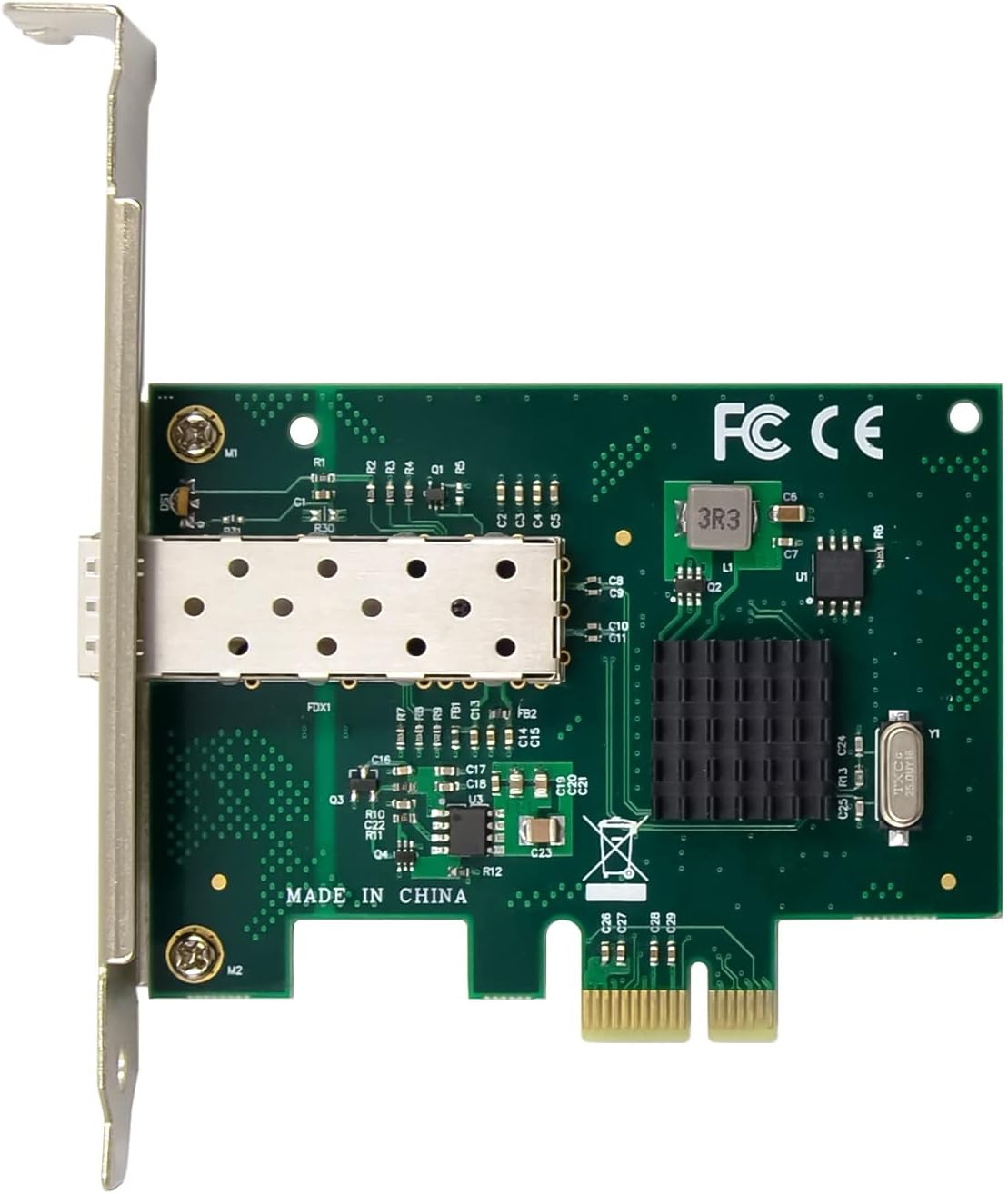 NetXtreme 10/100/1000 PCIe x1 Single Gigabit Fiber Port 1Gb Ethernet PCI Express Network Cards Adapter with Broadcom BCM5720 Chipset