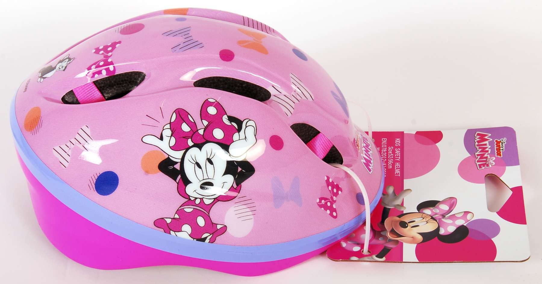 Casco Disney Minnie 35245 para niños de 3 a 12 años, Ajustable, diámetro 52-56 cm