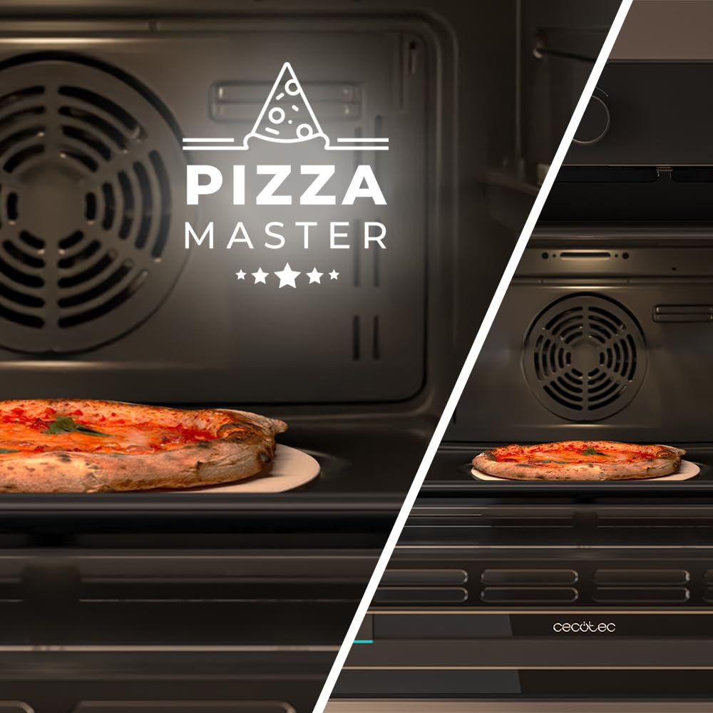 Cecotec Forno da ncasso Multifunzione 53L - Friggitrice ad Aria - Bolero Hexa AF314500 Glass Black A. 2900W, 11 Funzioni, Airfryer Master, Pizza Master, Basso Consumo, Facile Pulizia