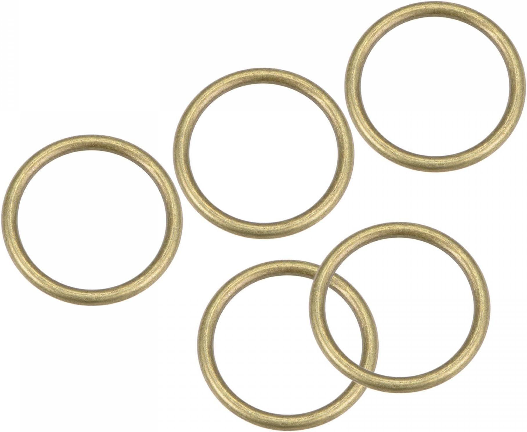sourcing map Metal O Ring Buckles, Welded Zinc Alloy Round Rings - for Craft DIY Bags Handbags Belts