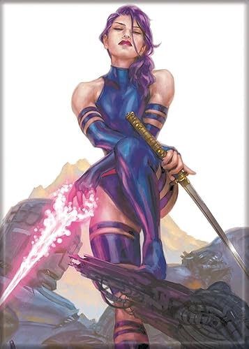 Ata-Boy Marvel Comics X-Men #12 Psylocke Miguel Mercado Variant Cover 2.5 X 3.5 pulgadas imán para taquillas y refrigeradores