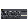 Logitech Wireless Touch K400 Plus With 3.5-inch Multi-Touch Touchpad, Quiet Keys, 33 ft. Range, Plug-and-Play (Renewed)