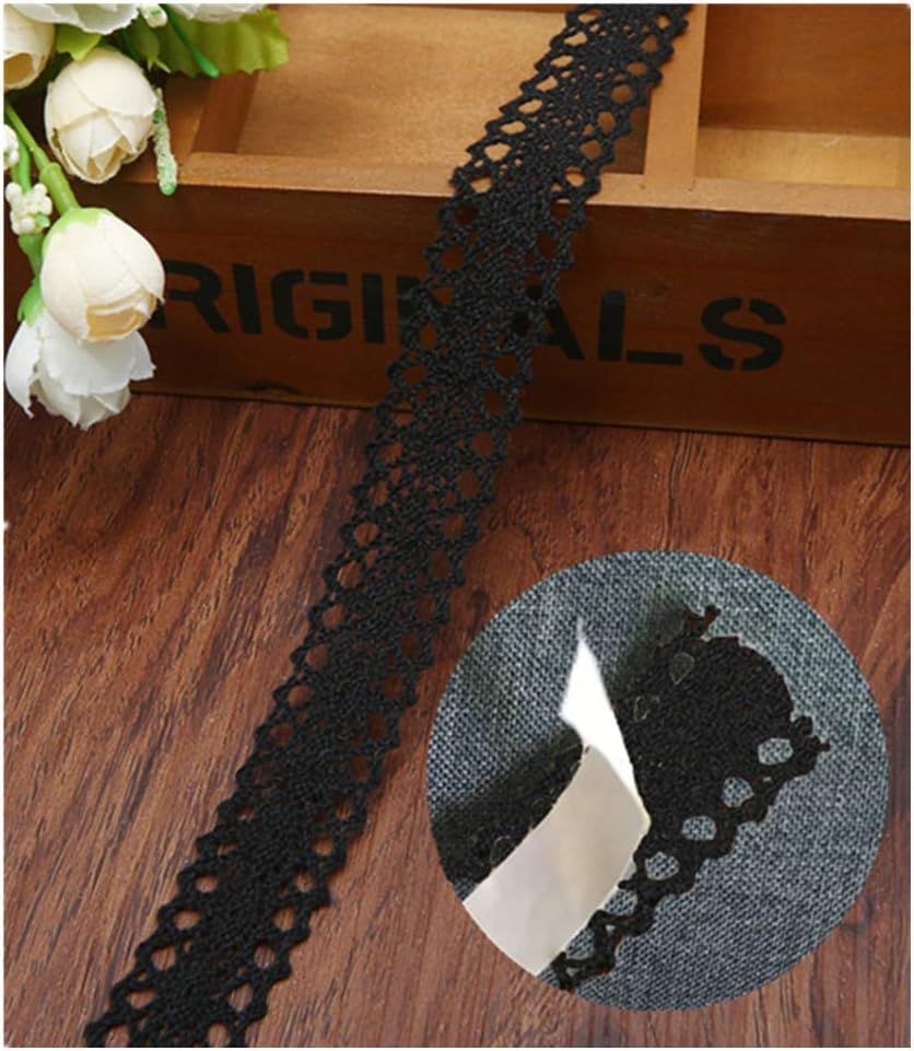 XINGMO Stretch Spitzenband 5m X 8cm - Dehnbare Spitzenborte Für Näharbeiten