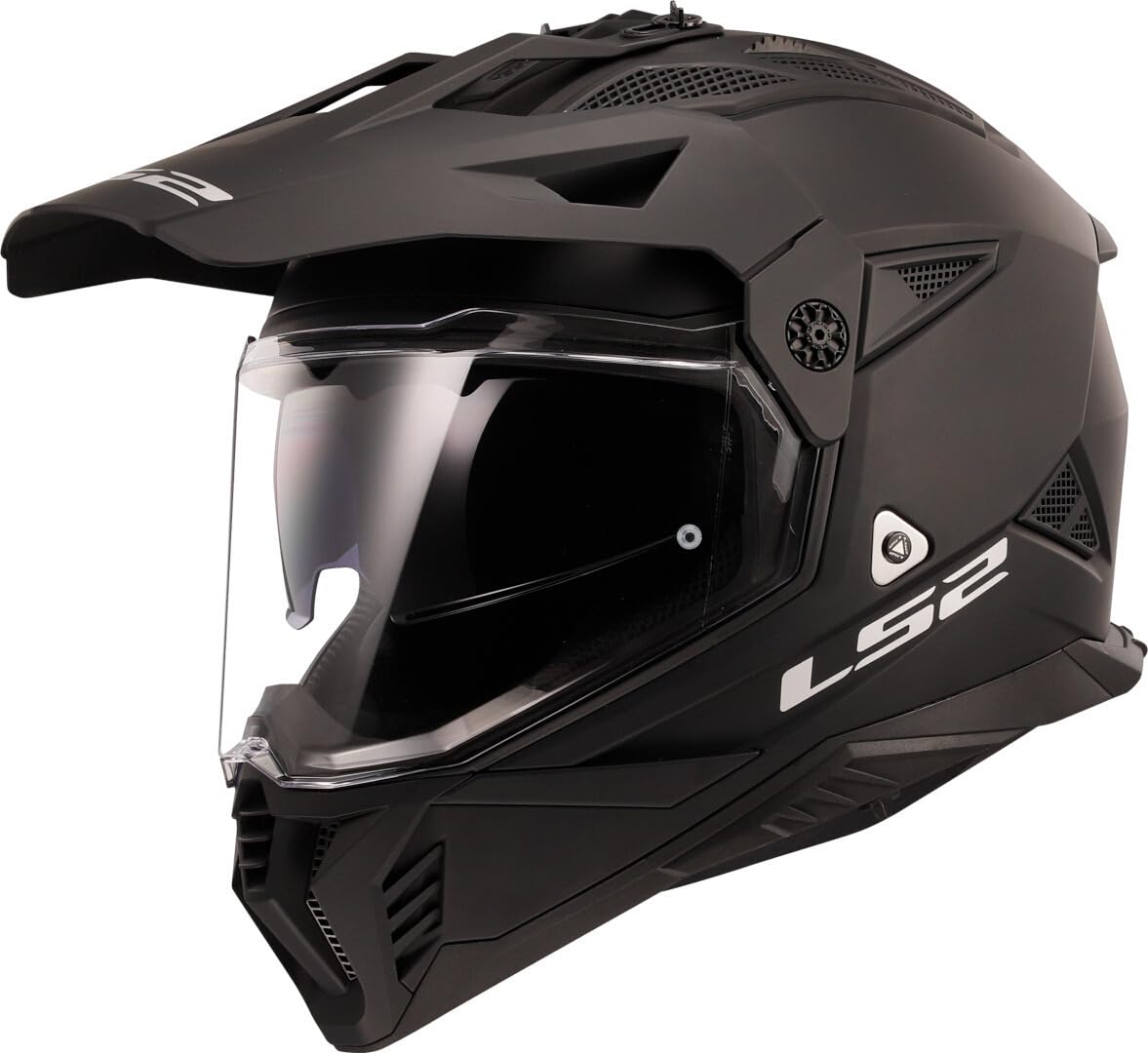 LS2 Motocrosshelm Pioneer II – Noir mat, Größe L