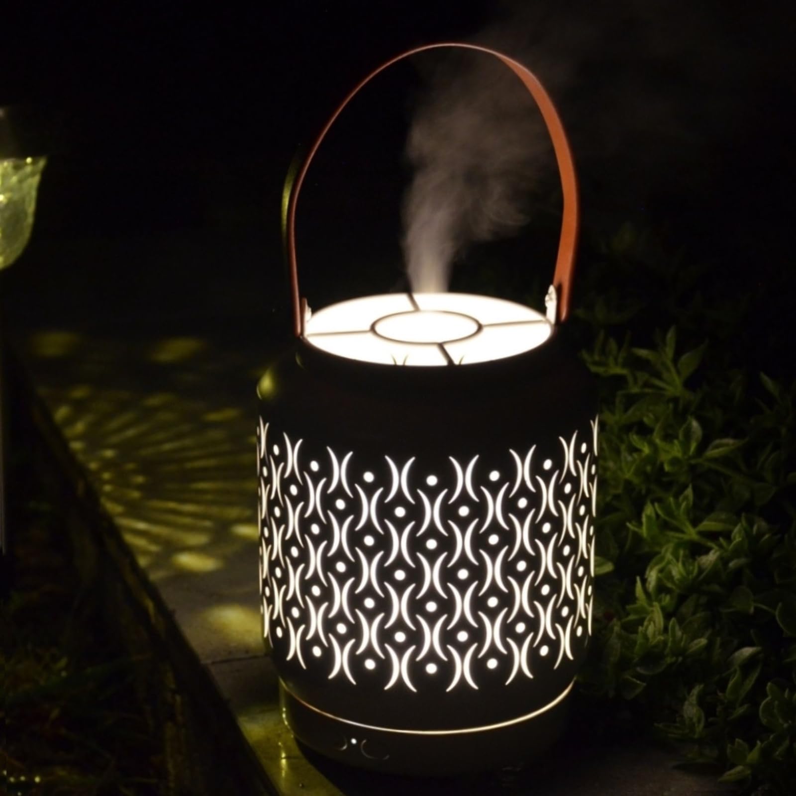 Zen’Arôme Diffuseur Ultrasonique sans Fil Madrid, Batterie Rechargeable Intégrée Autonomie 10h, Diffuseur Huile Essentielle Nomade, Diffusion Continue ou par Alternance, Éclairage LED Personnalisable