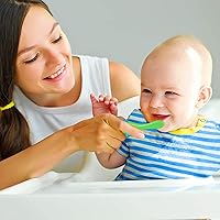 Vista 6 de Cepillo de dientes para bebés y niños pequeños de 0 a 2 años (paquete de 4) cerdas extra suaves para encías de bebé, sin BPA, dedos de fácil agarre