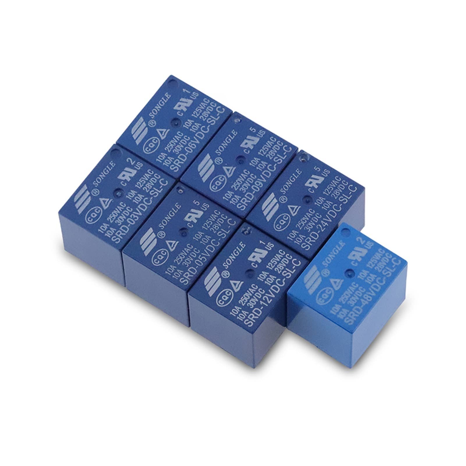 Componente relé 24v 5 pines SRD-24VDC-SL-C para placas electrónicas T73