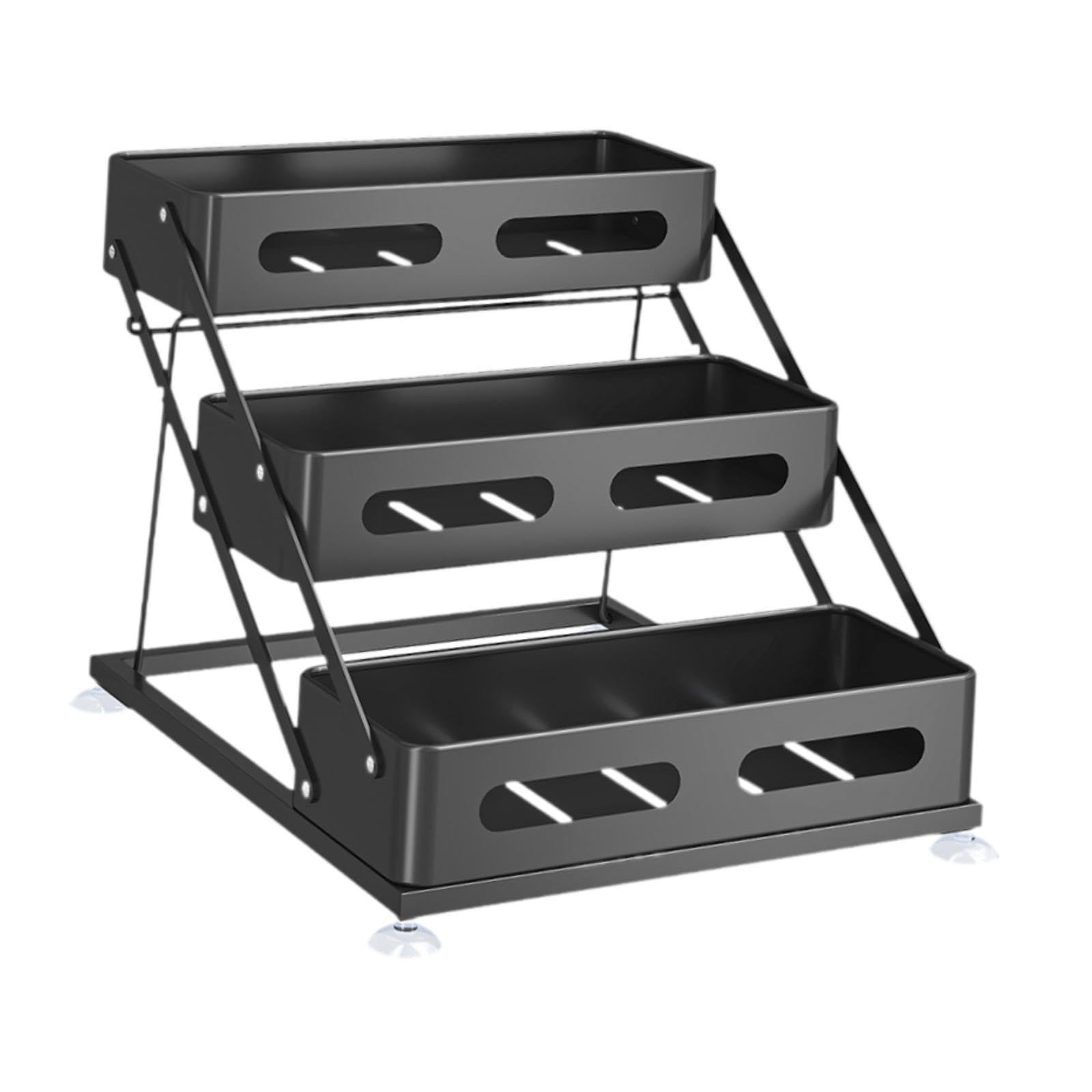 Estante de Almacenamiento de Cocina de 3 Rack de Cocina Organizador de Condimentos Portátiles Organizador de Especias para La Sala de Estar Rest