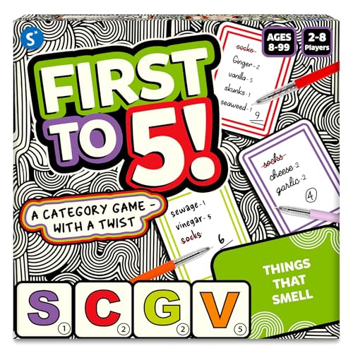 Skillmatics Board & Card Game - First to 5, Category