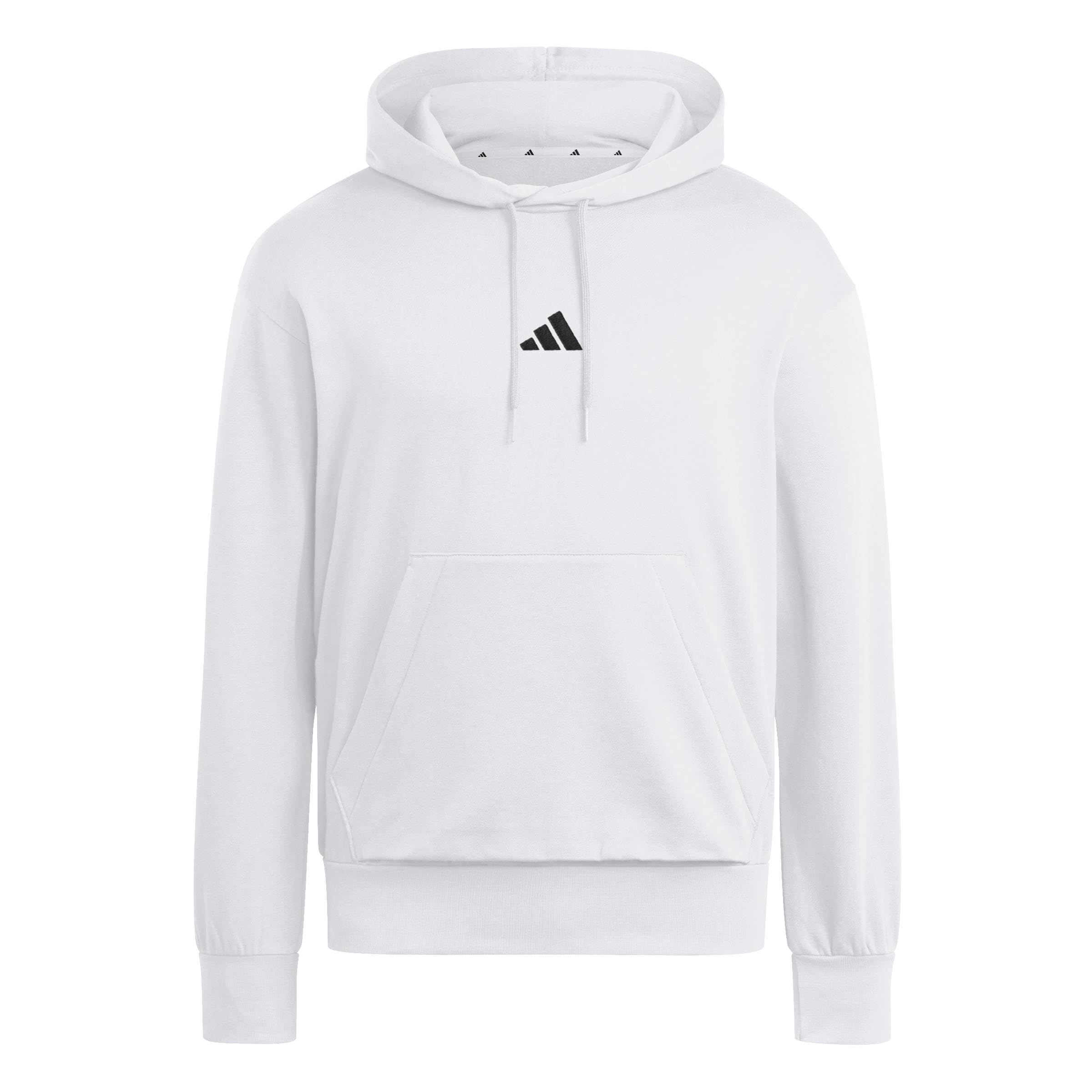Adidas Homme Essentials FEELCOZY Fleece Hoodie, White/Black, XS