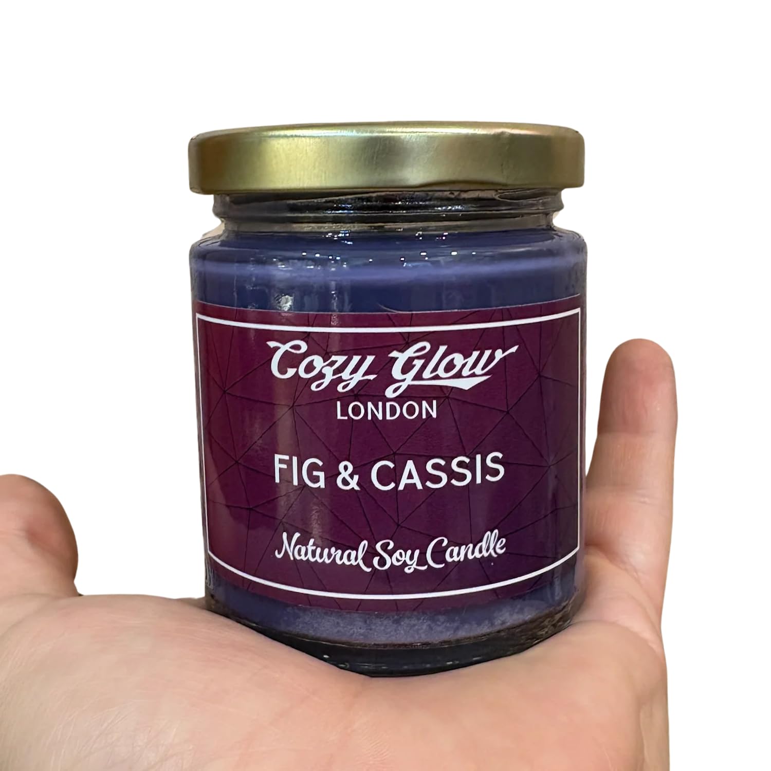 Cozy Glow Dark Fig & Cassis | Regular Soy Candle | Long Lasting 35+ Hour Burn Time