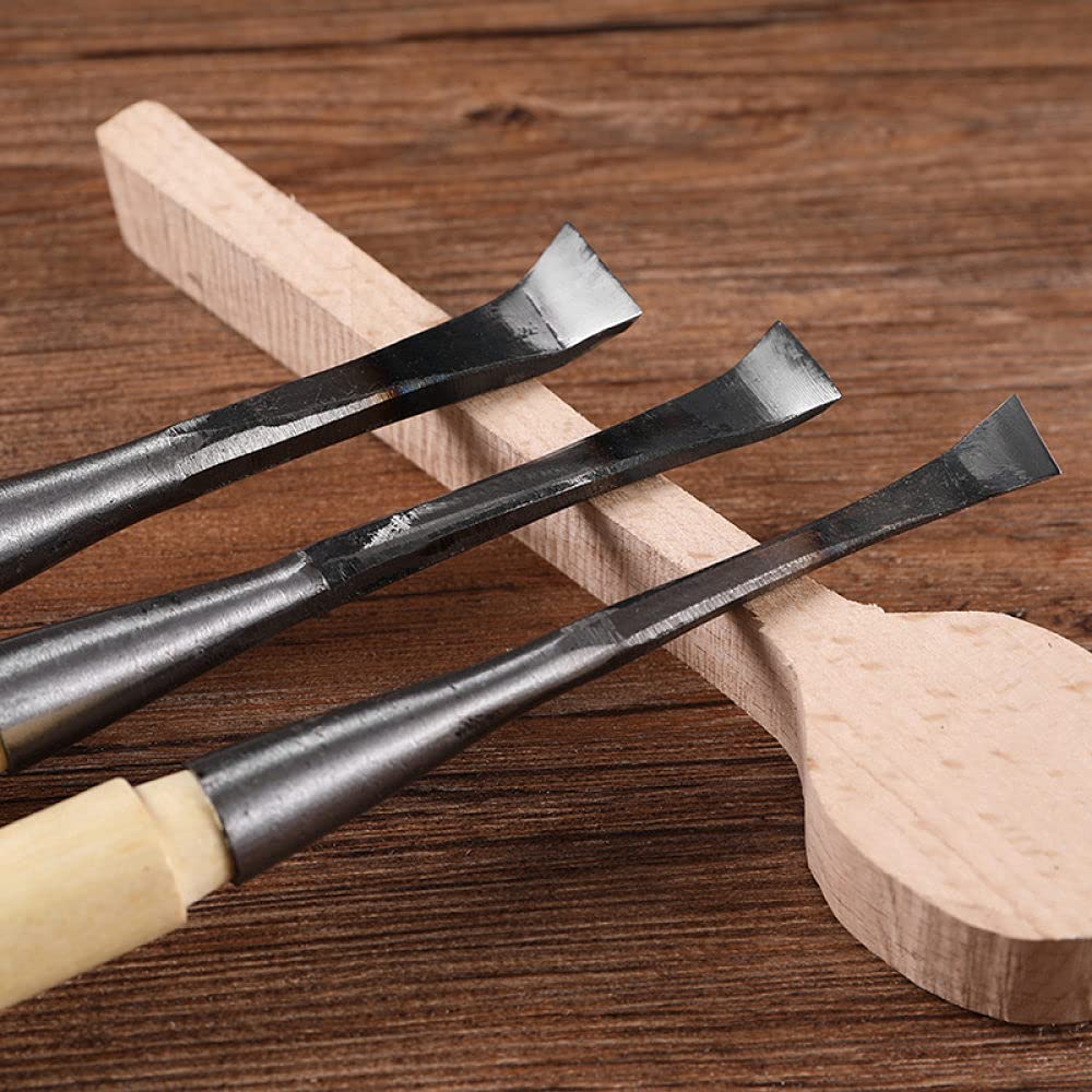4 piezas Cuchillo de talla de madera Escultura Herramientas de carpintería Cuchillo de cincel de grabado de madera Pluma de grabado de carpintería Herramientas de carpintería, 4 piezas