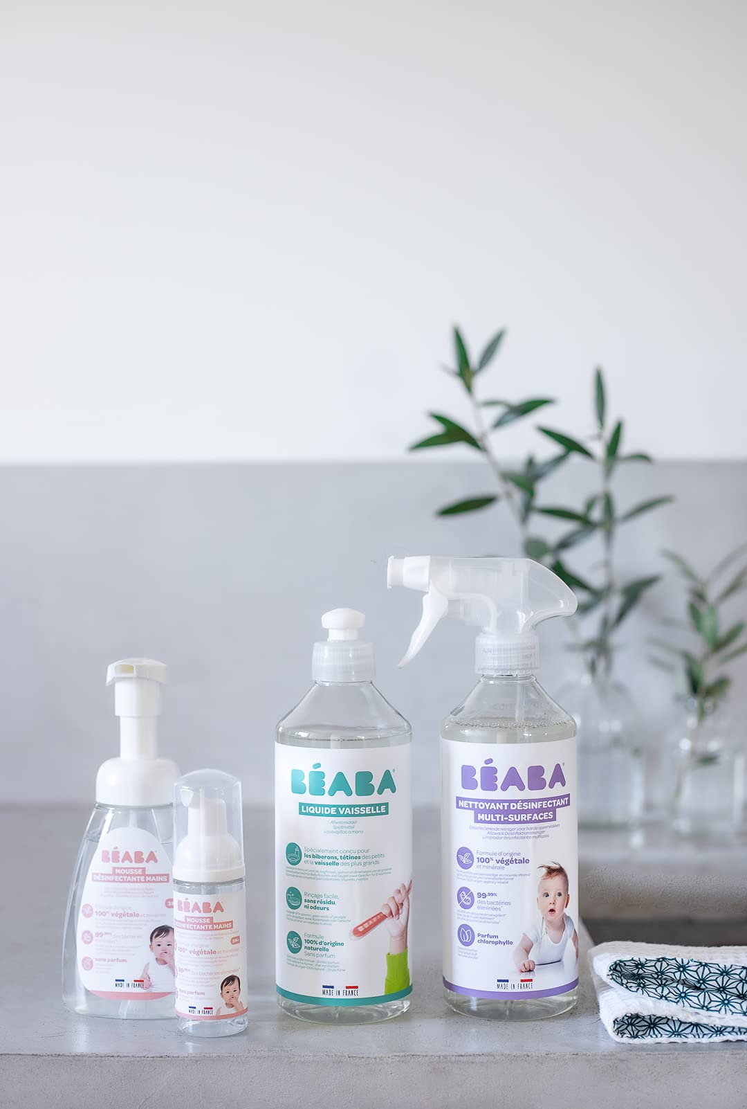 BÉABA, Detergente per biberon e accessori per la pappa, 100% di origine naturale, prodotto in Francia, senza profumo, flaconi 100% biodegradabili, lotto di 2x500 ml