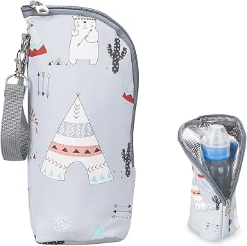 HOTMNTY Housse Isotherme Individuelle pour Biberon avec Dragonne Clipsable