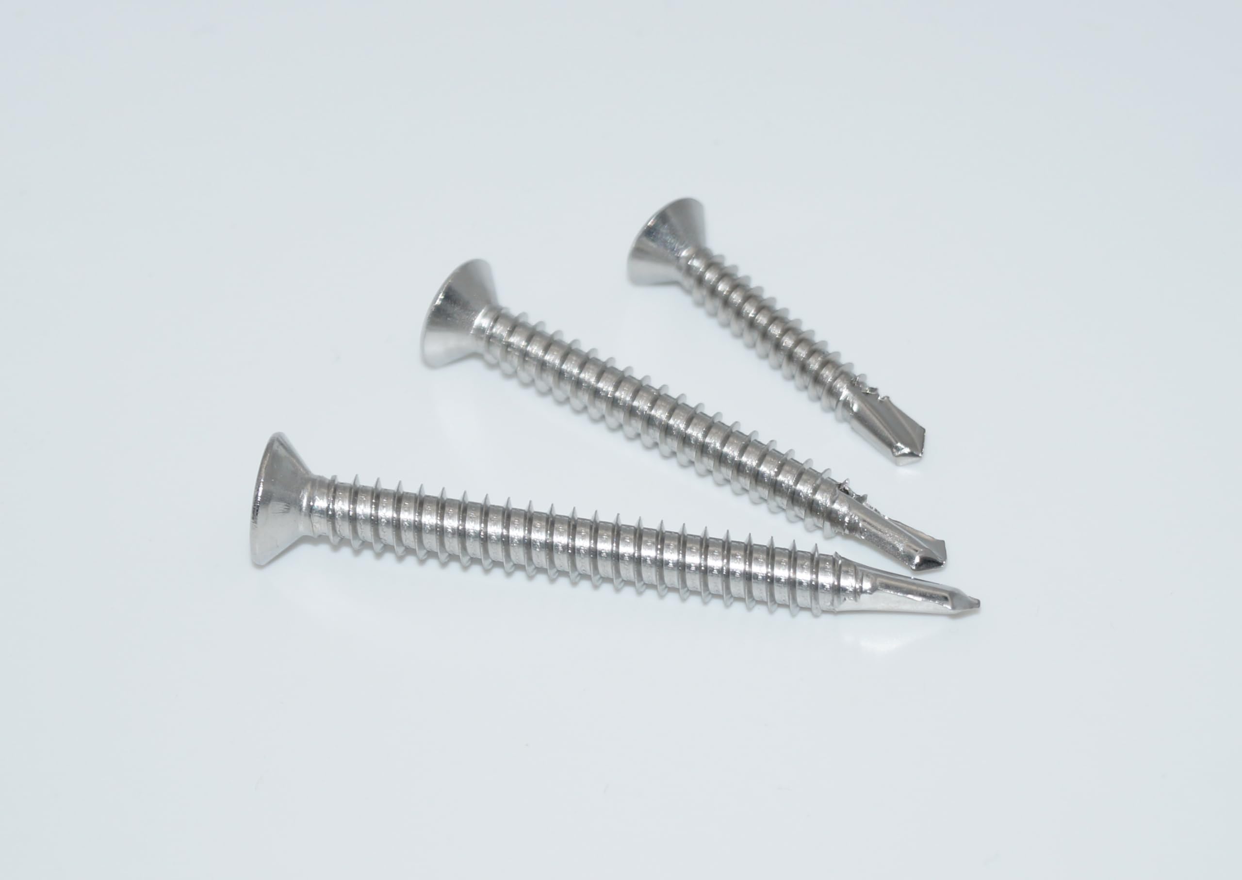 Drilling Screws 6.3 x 25 Pack of 25 Countersunk Pozidrive, Form O Stainless Steel A2 / V2A - Image 4