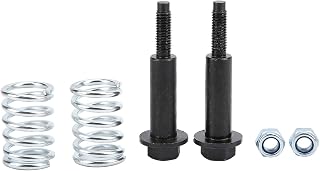 Exhaust Bolt and Spring, Exhaust Manifold Bolt Nut and Spring Kit 35129 Repair Parts 2PCS of Each for Ball/Socket Joint Fastening