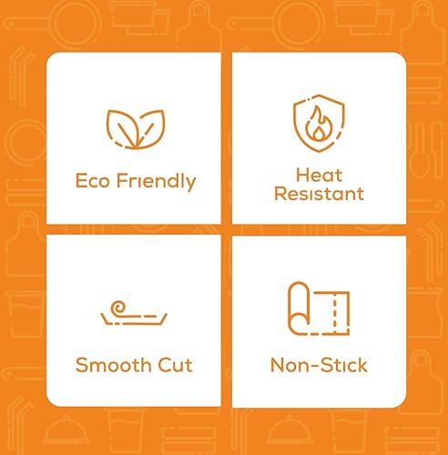 Miniatura 3 de GUSTO 15 pulgadas x 200 pies - 250 pies cuadrados Papel pergamino blanco para hornear, papel de hornear antiadherente, rollo de papel pergamino con