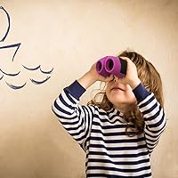Vista 5 de BITy Juego de prismáticos para niños a prueba de golpes de 8 x 21 pulgadas con óptica real de alta resolución, observación de aves, regalos