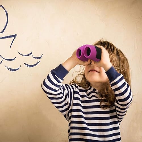 Miniatura 5 de BITy Juego de prismáticos para niños a prueba de golpes de 8 x 21 pulgadas con óptica real de alta resolución, observación de aves, regalos de