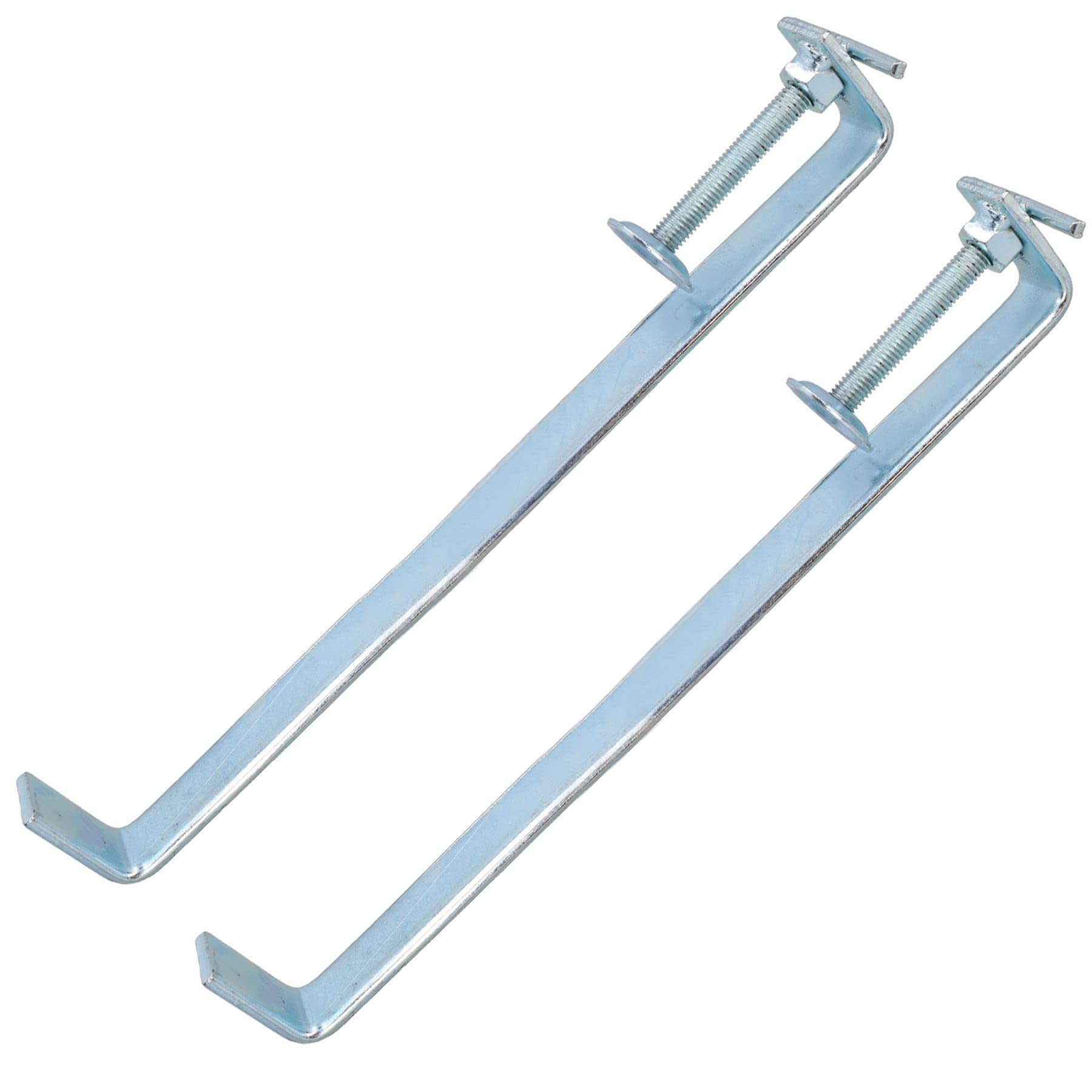 Ab Tools Silver 300Mm Brick Laying Profile Clamp Holder Fastener Carpentry Internal Wall Clamps 2Pk