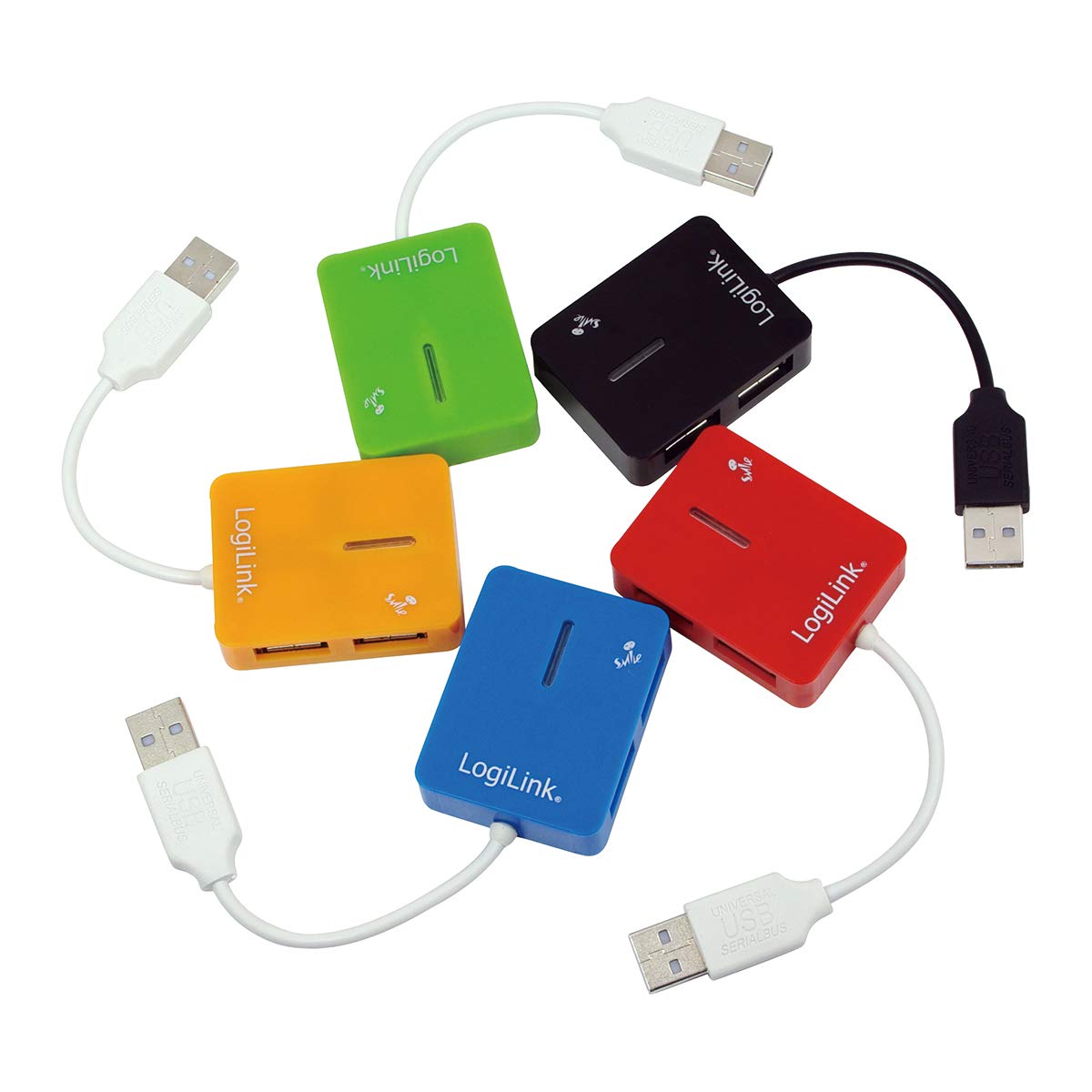 Amazon.com: Logilink Smile 4 Port USB 2.0 Hub - Blue : Electronics