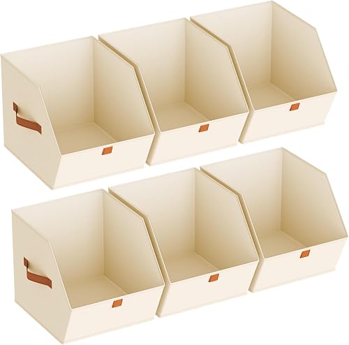 Six Slanted Opening Storage Bins