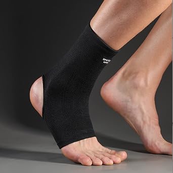 SPOTBRACE Ankle Brace Compression Sleeve, Ankle Support For Women Men 2Pack