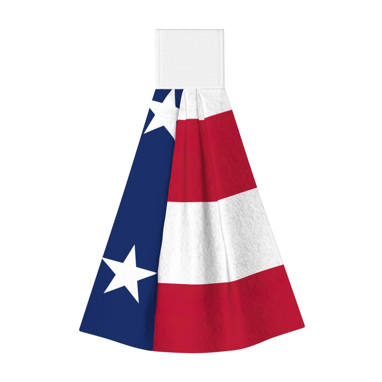 DUWAA Flag Of Texas Print Hanging Hand Towel Quick Dry Bathroom Towel Soft Kitchen Towel