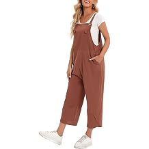 Wide Leg Overalls Womens Long Bib Overalls Loose Suspender Jumpsuit