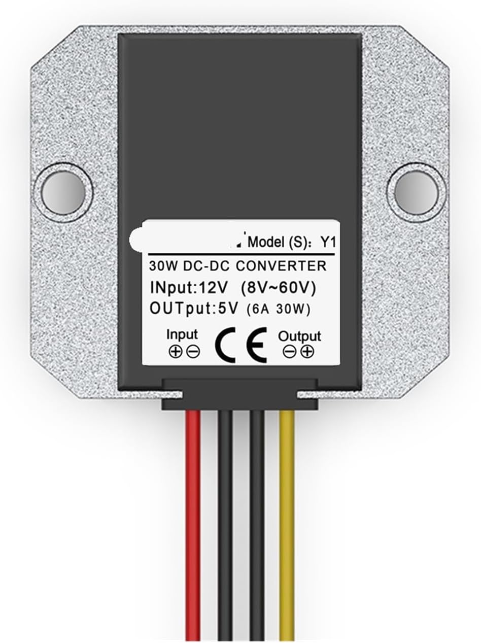 12V to 5V DC-DC Step-down Converter (8V~40V Input, 5A Output), Con