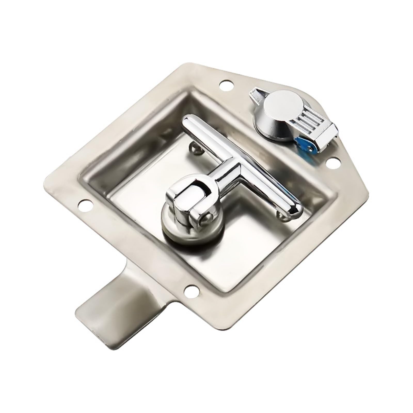 Cerradura de panel de acero inoxidable y pestillo para gabinete industrial