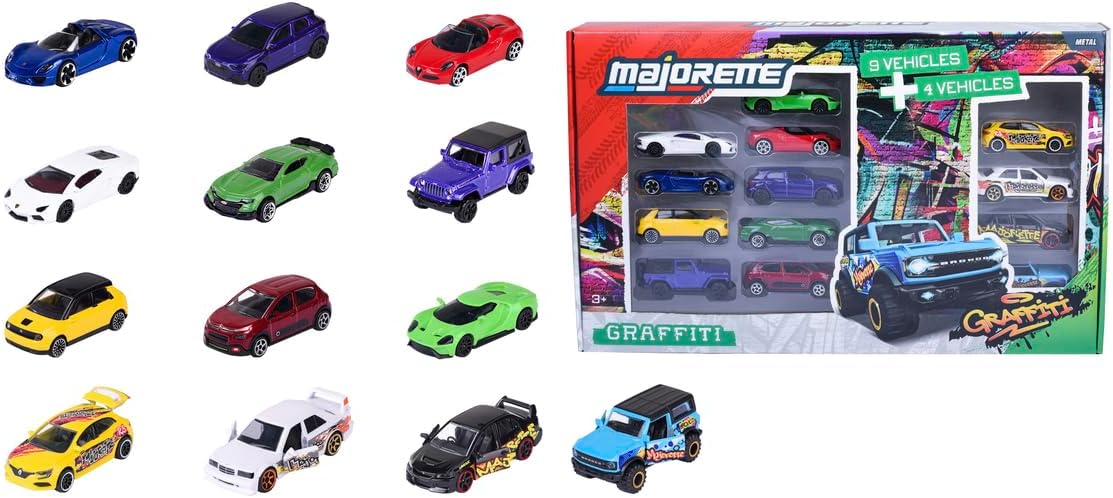Majorette, 8504106000, Limited Edition 11 Serisi 9+4'lü Hediye Paketi, Serbest Tekerlek, Die-Cast (Metal), 1:64, 7,5 Cm