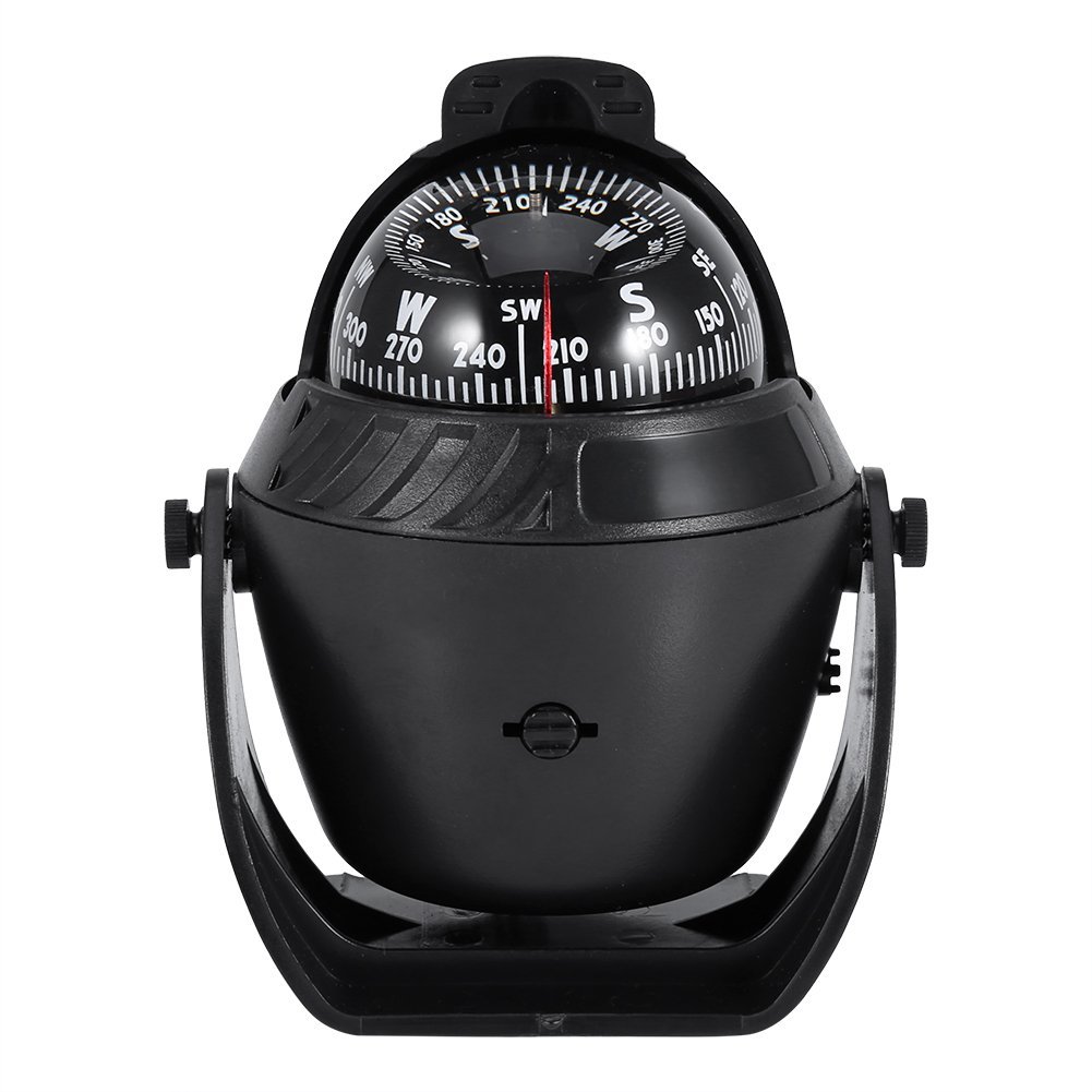 VGEBY Boussole pivotante, Boussole de Navigation électronique de Haute précision avec lumière LED pour Voiture de Bateau