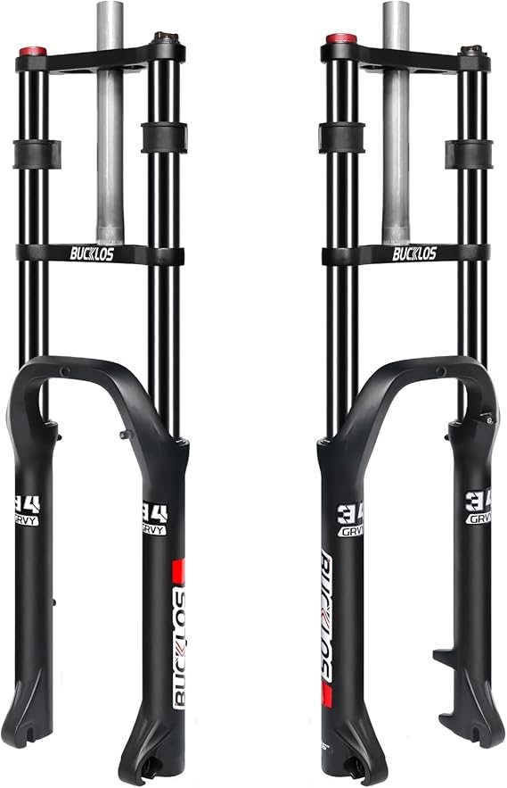 BUCKLOS Fourche de suspension pour vélo électrique 66 cm 10,2 cm, moyeu ...
