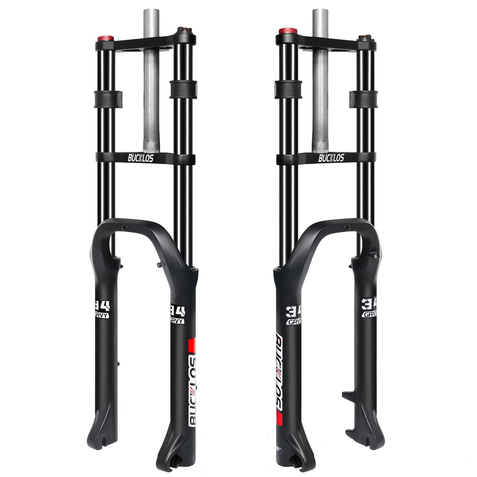 BUCKLOS 26x4.0 Fat Tire Ebike Oil Front Suspension Fork, 9x135mm QR