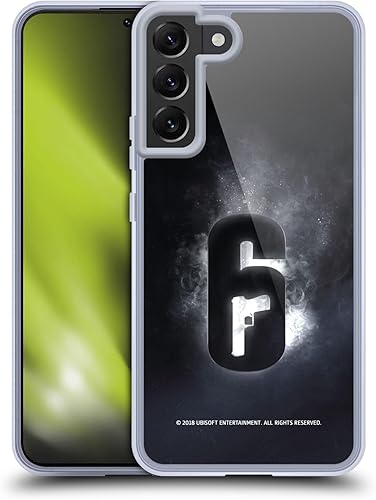 Head Case Designs Funda de gel suave con licencia oficial de Tom Clancy's Rainbow Six Siege Glow Logos compatible con Samsung Galaxy S22+ 5G
