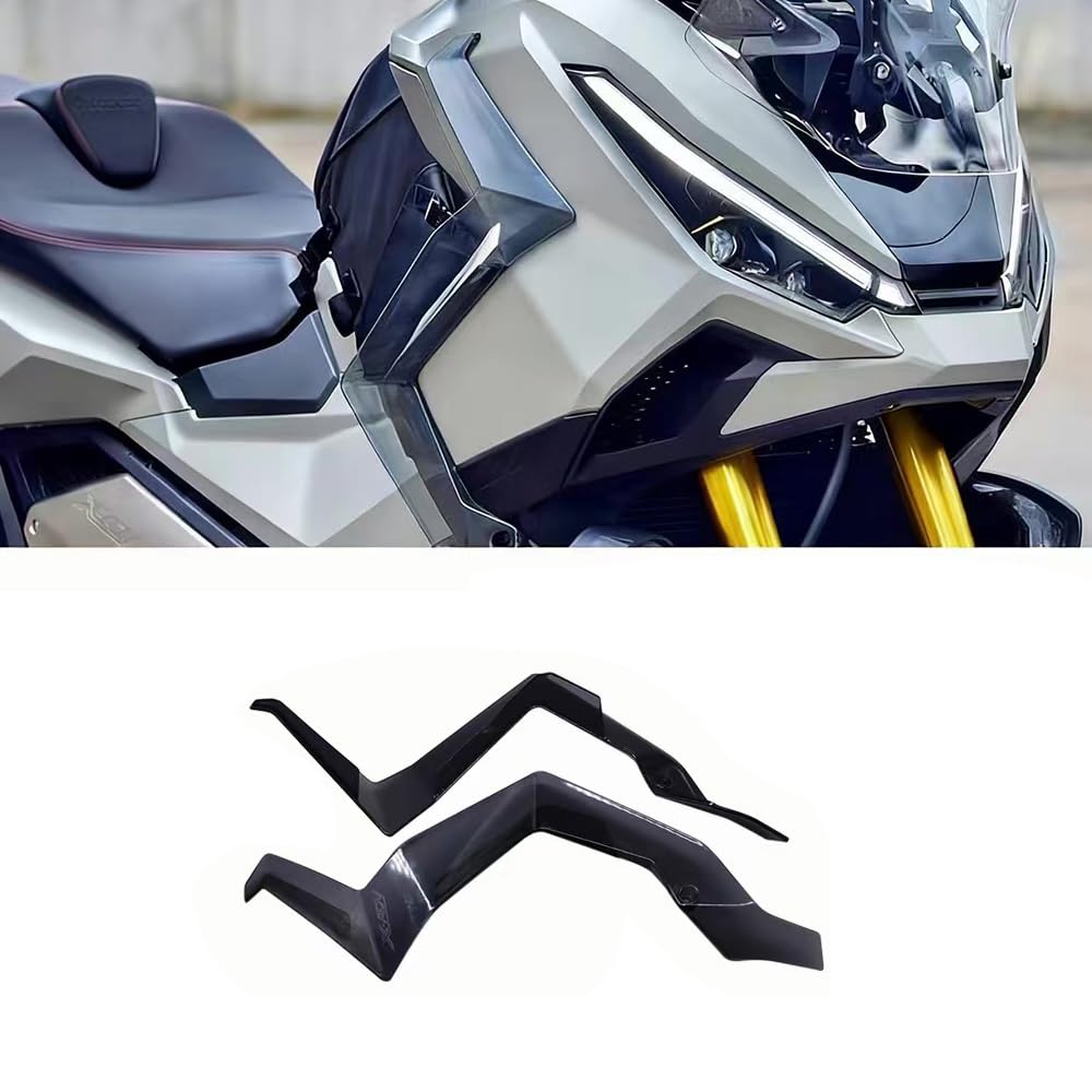 Para X-ADV 750 X ADV750 XADV 750 2025 - Nuevos accesorios para motocicletas Deflector lateral aire Protección de piernas laterales Revestimiento lateral Decoración Deflector de viento (gris)